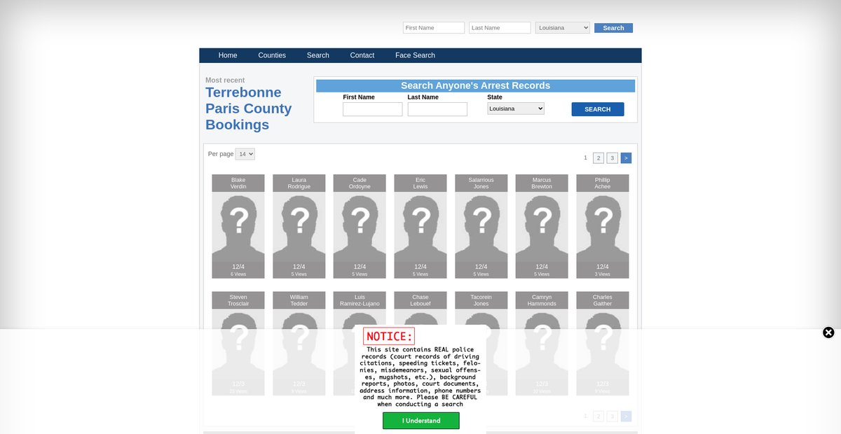 Preview of louisiana.arrests.org