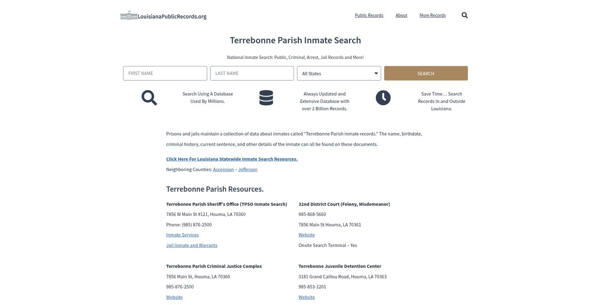 Preview of louisianapublicrecords.org