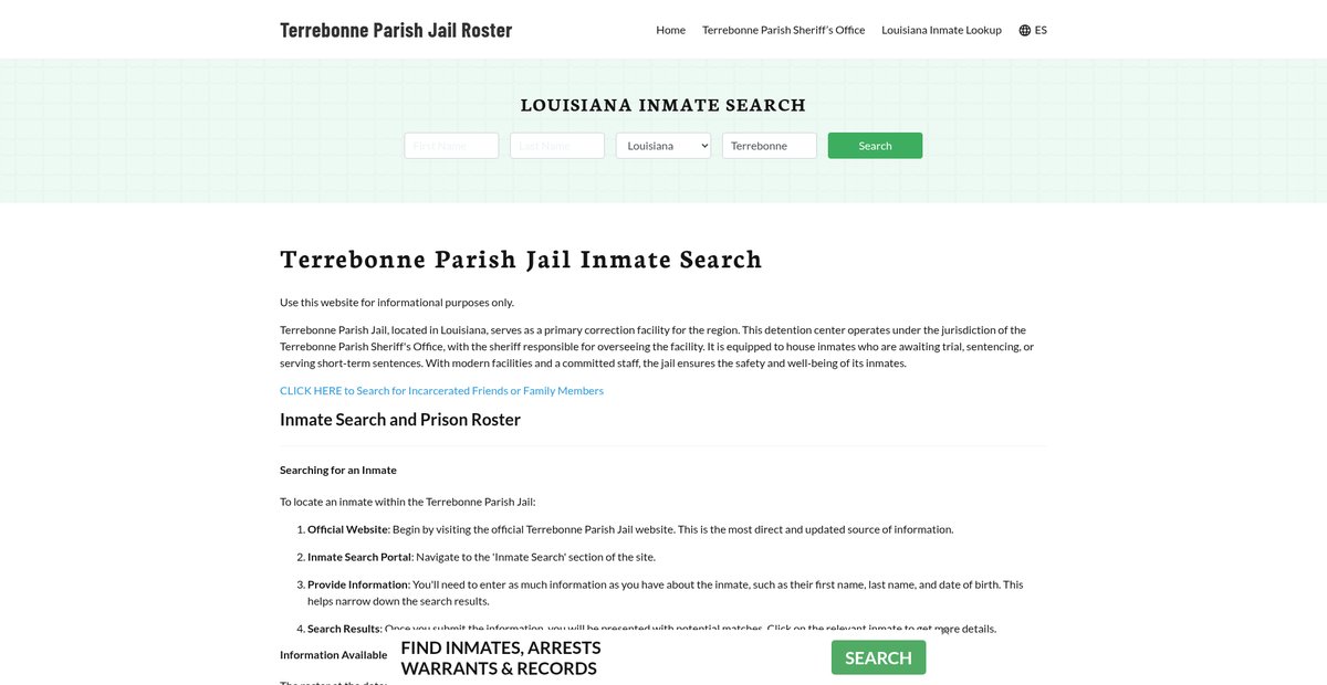 Preview of terrebonneparishjail.org