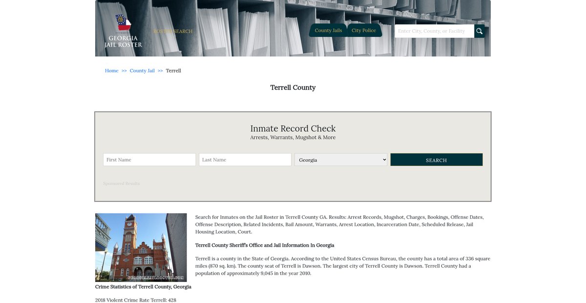 Preview of georgiajailroster.com
