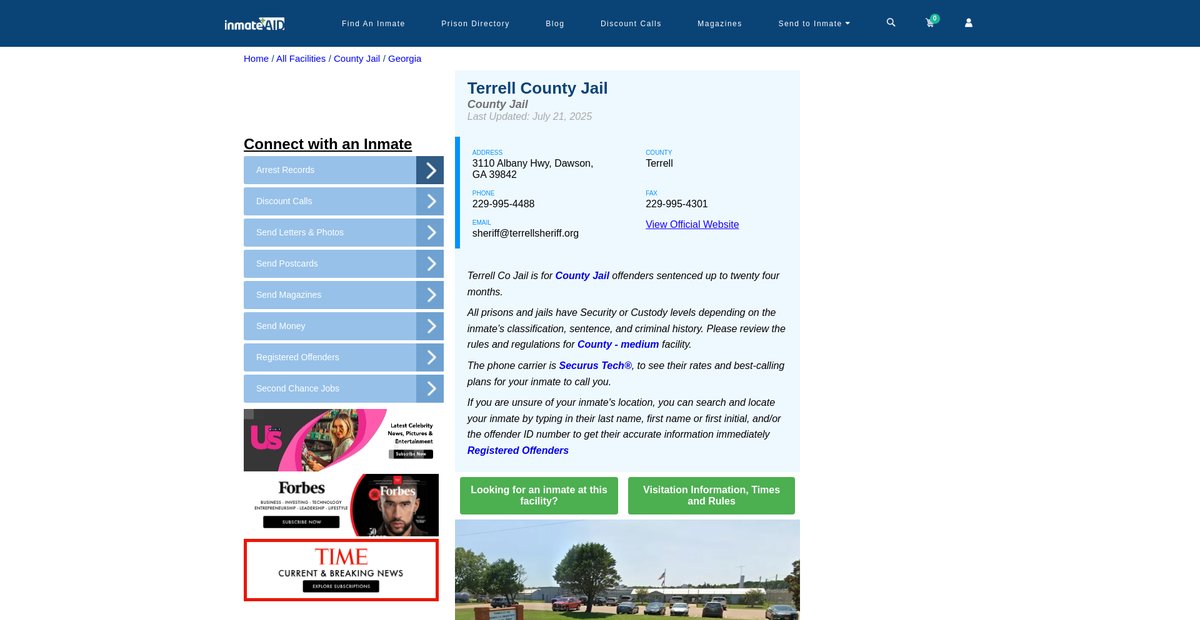 Preview of inmateaid.com