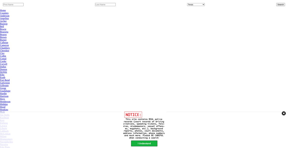 Preview of texas.arrests.org