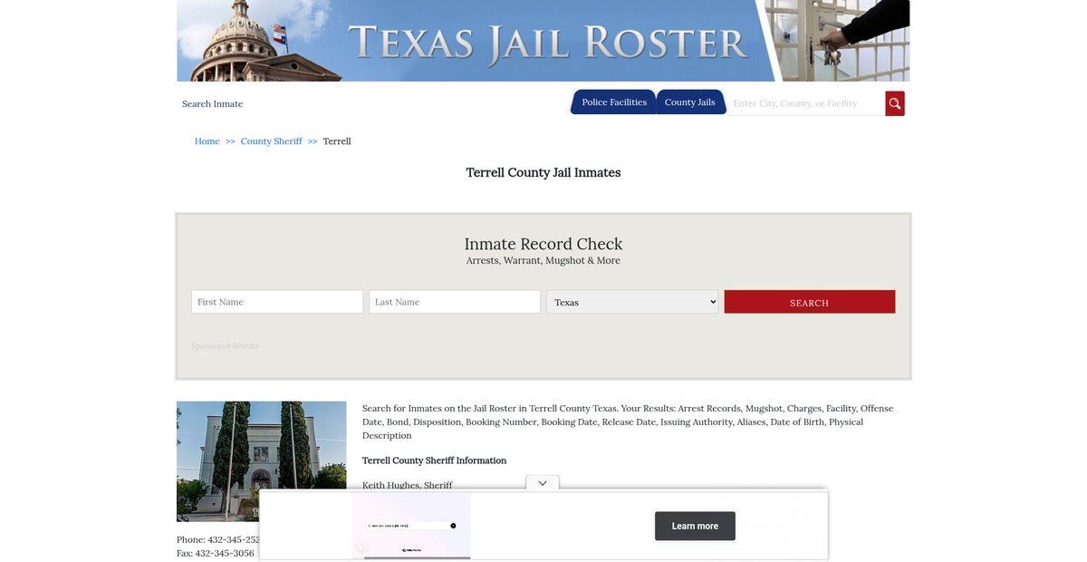 Preview of texasjailroster.com