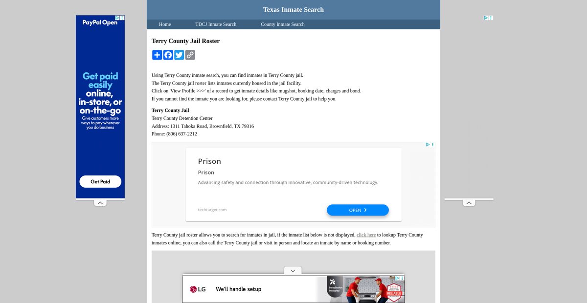 Preview of inmatesearchtexas.org