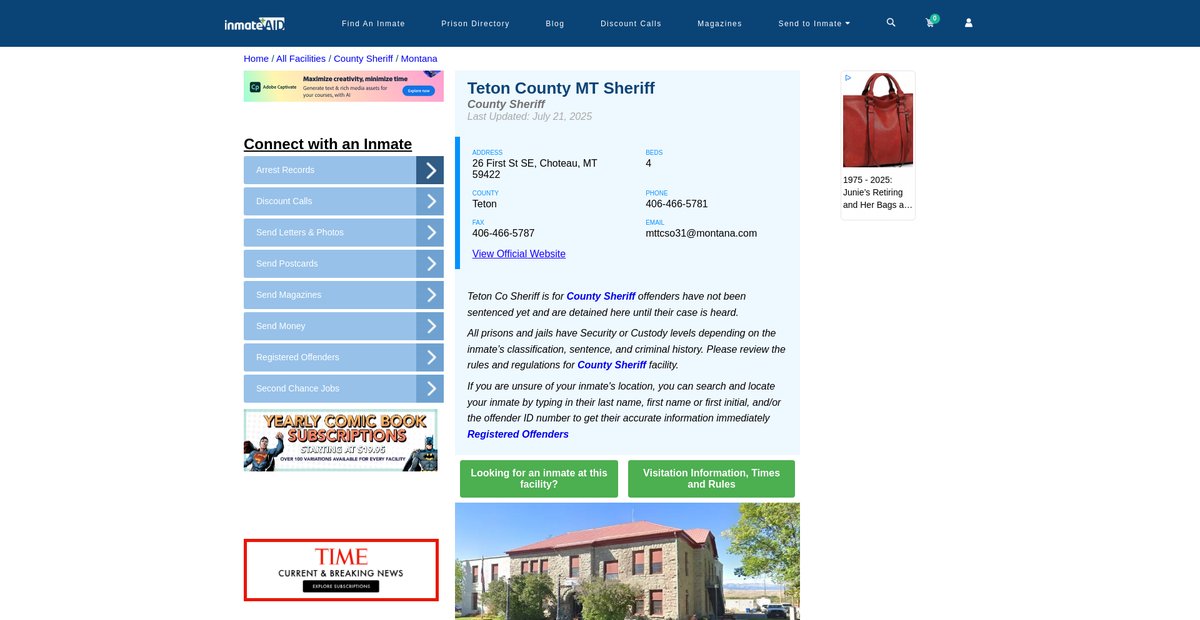 Preview of inmateaid.com