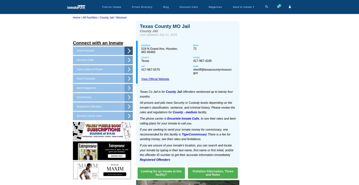 Preview of inmateaid.com