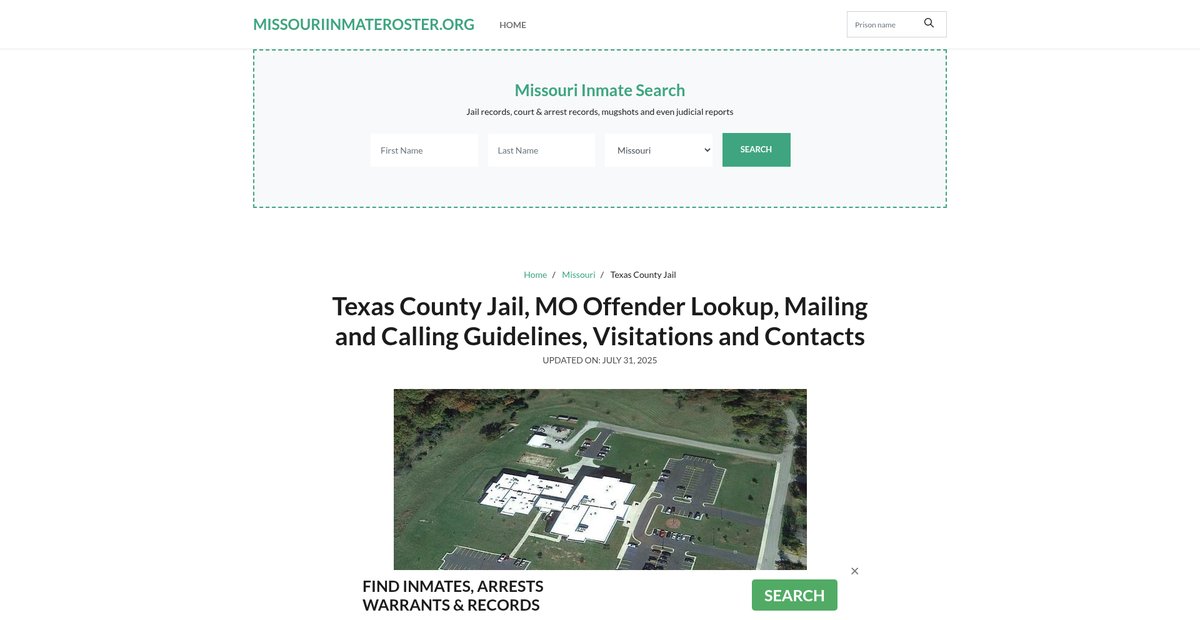 Preview of missouriinmateroster.org