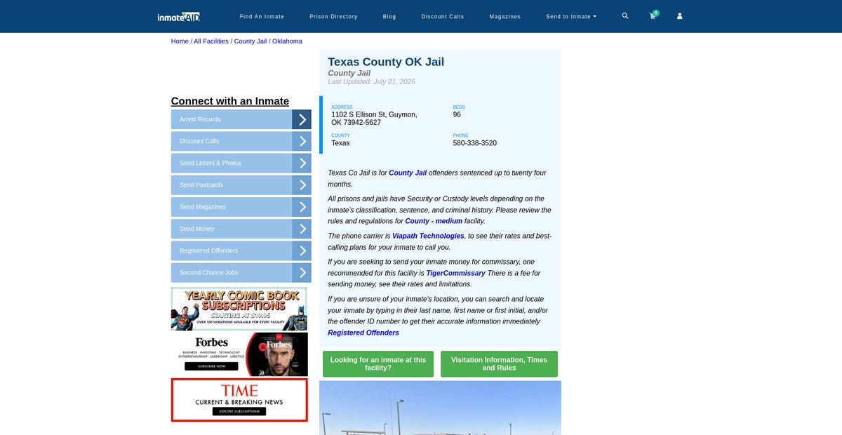Preview of inmateaid.com