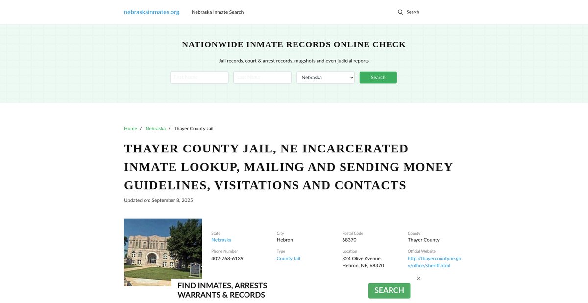 Preview of nebraskainmates.org