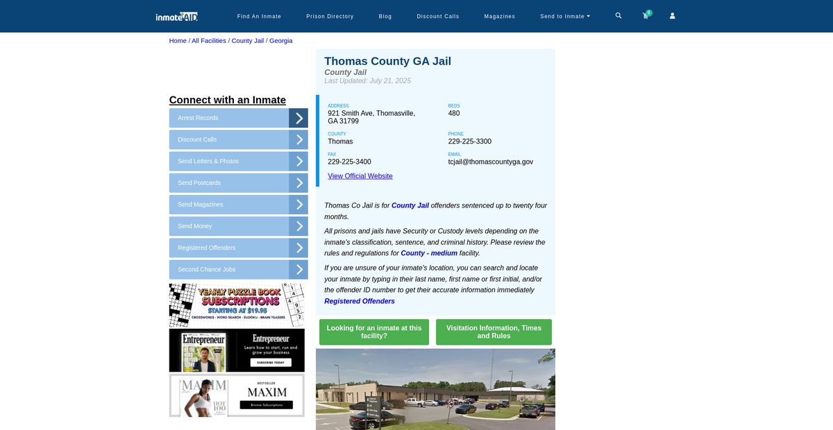 Preview of inmateaid.com