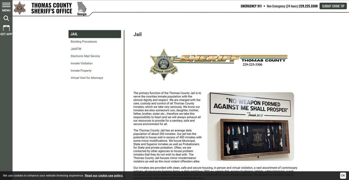 Preview of thomascountysheriff.com