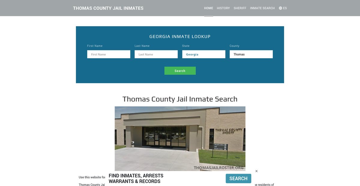 Preview of thomasjailroster.org