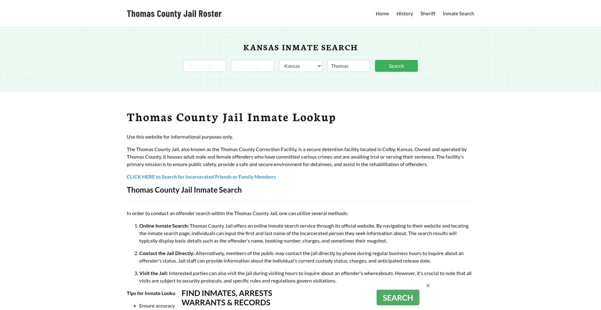 Preview of colbycountyjail.org