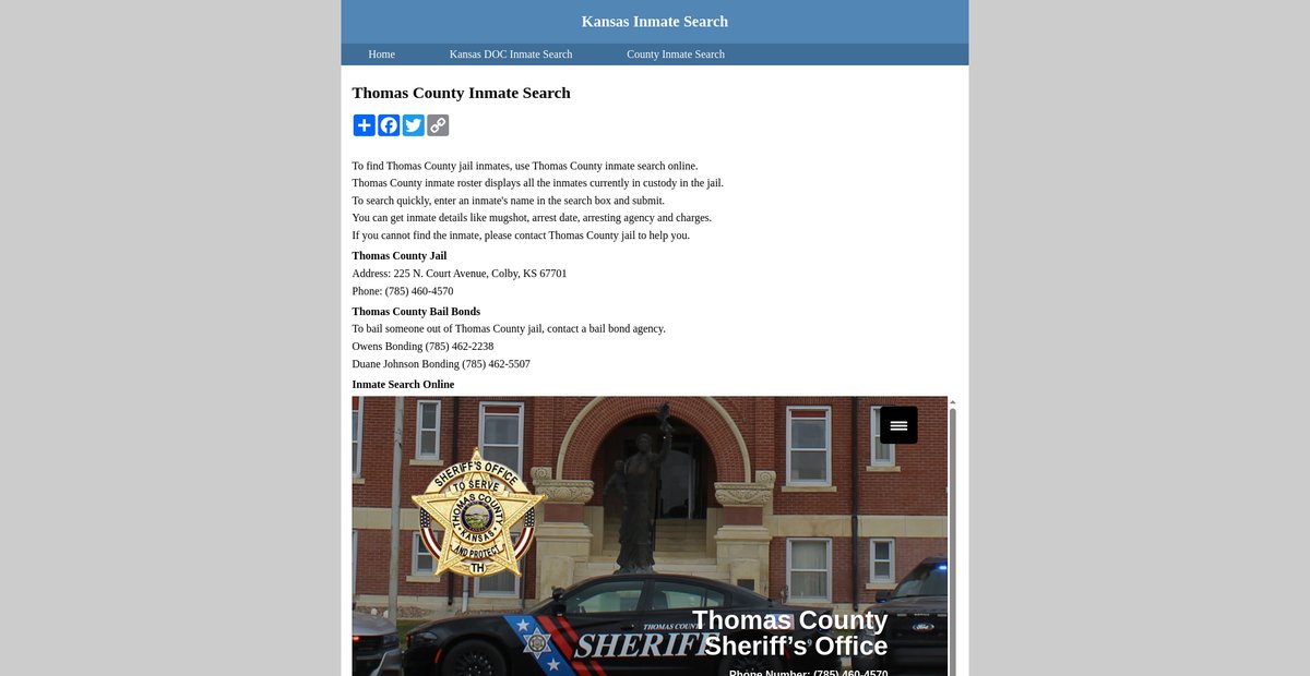 Preview of inmatesearchkansas.org