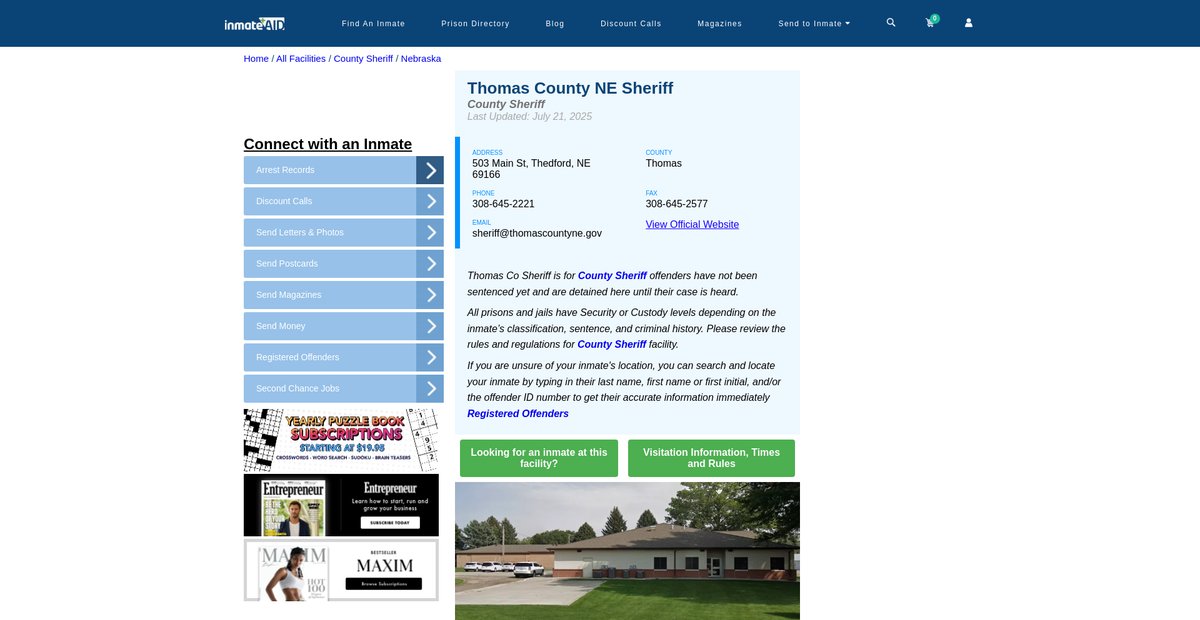 Preview of inmateaid.com