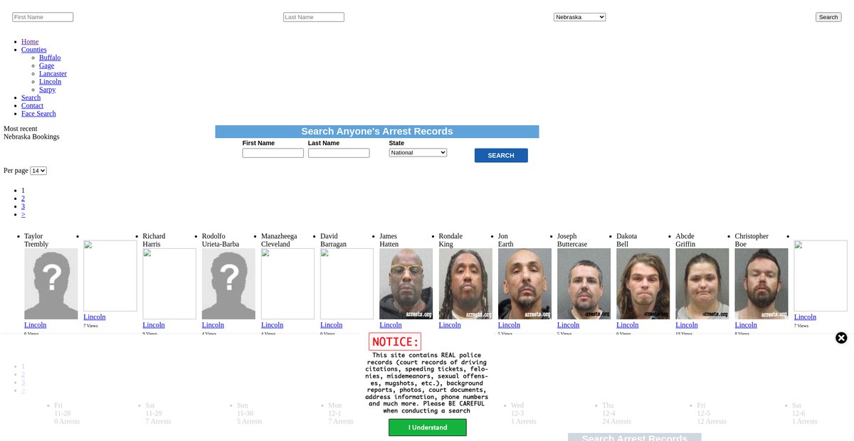 Preview of nebraska.arrests.org