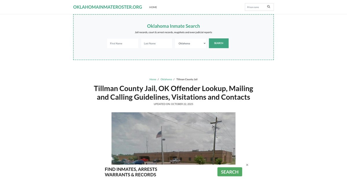 Preview of oklahomainmateroster.org