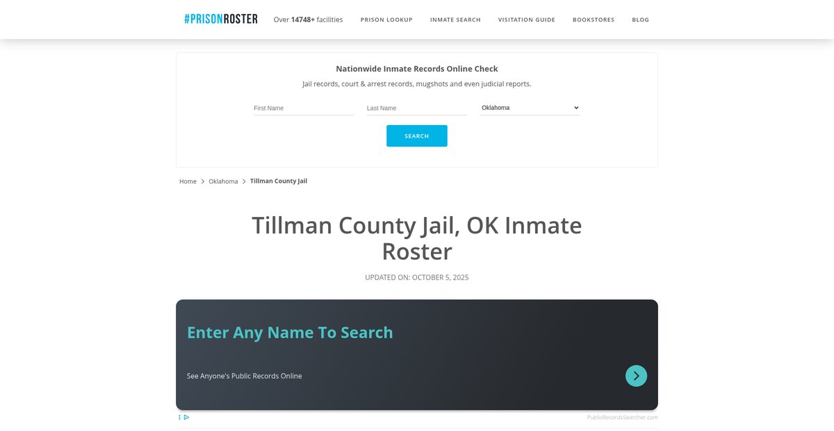 Preview of prisonroster.com