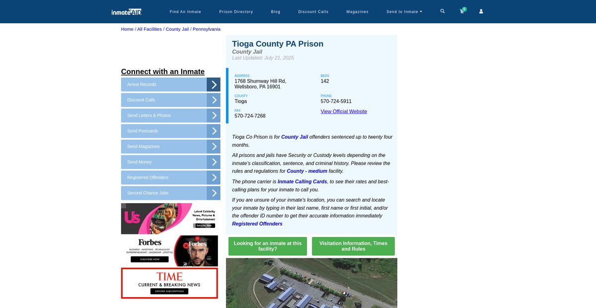 Preview of inmateaid.com