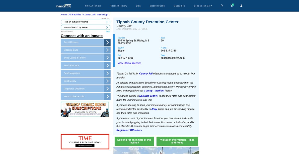 Preview of inmateaid.com
