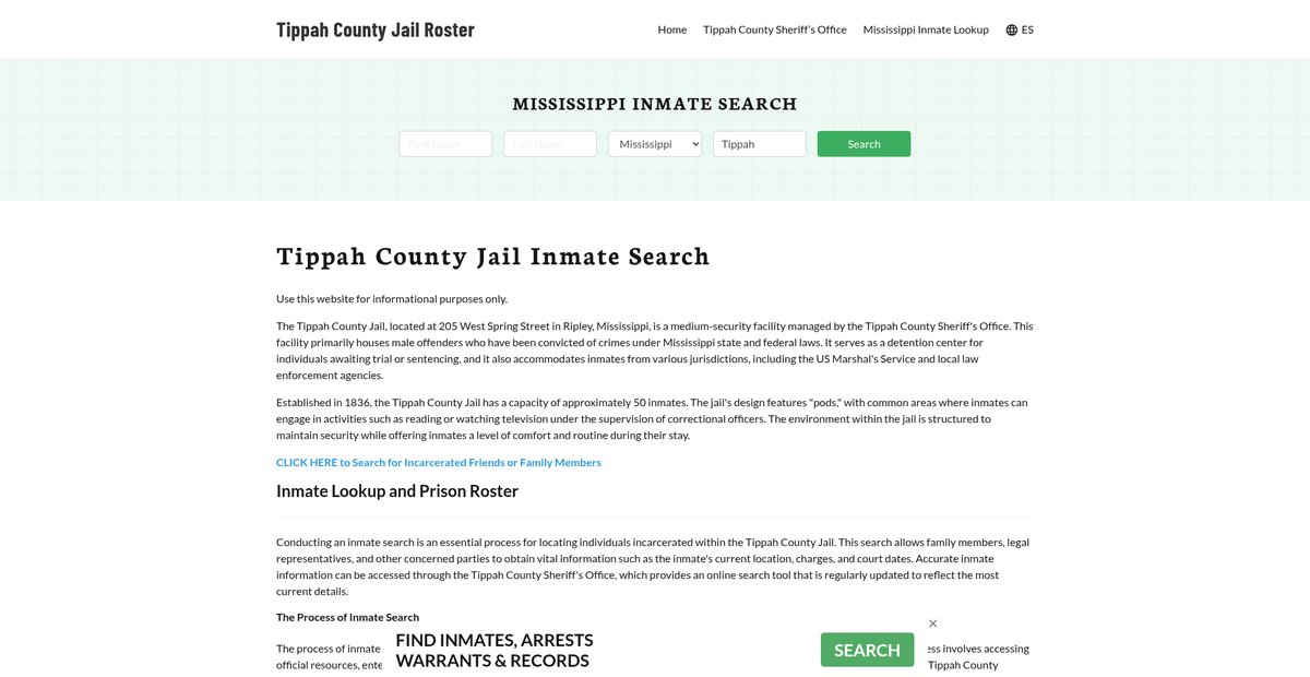 Preview of tippahcountyjail.org