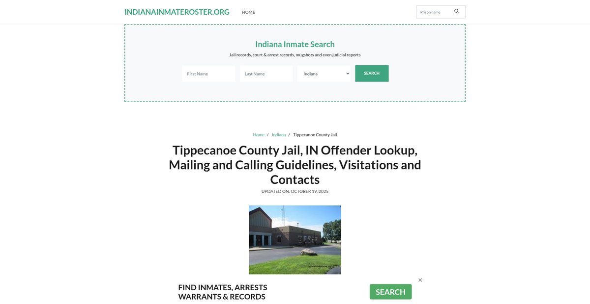 Preview of indianainmateroster.org