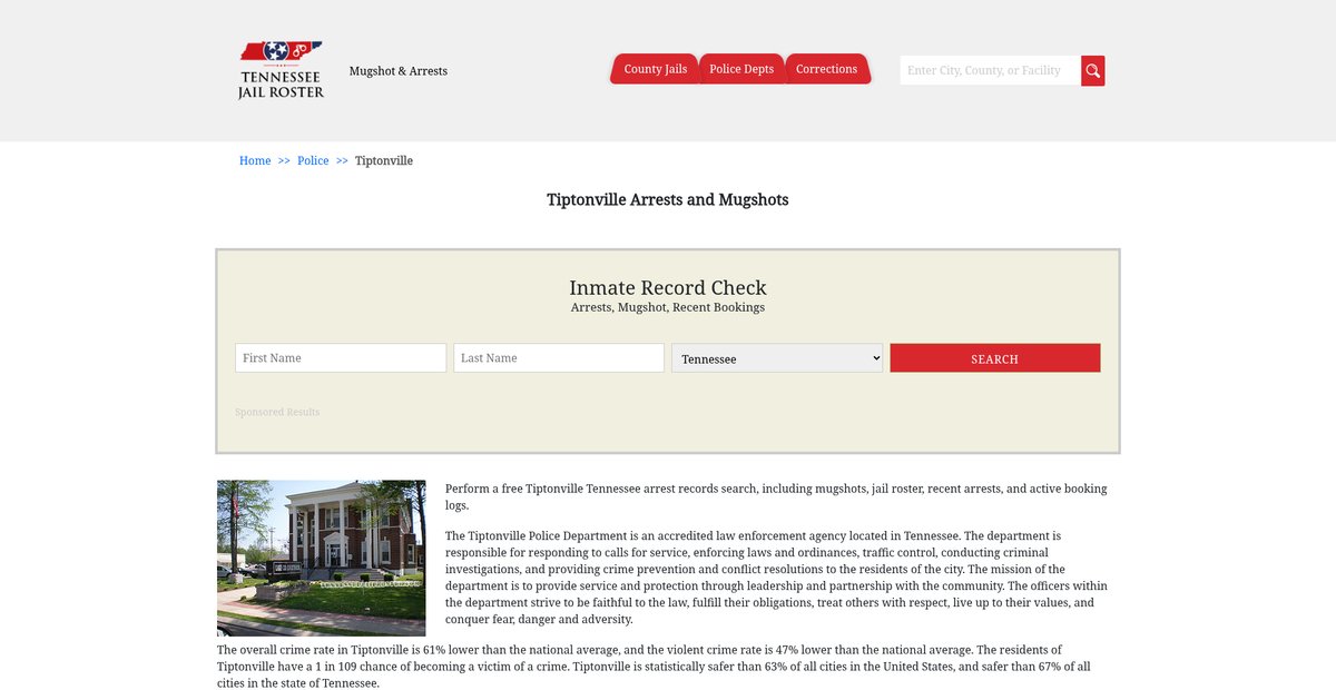 Preview of tennesseejailroster.com