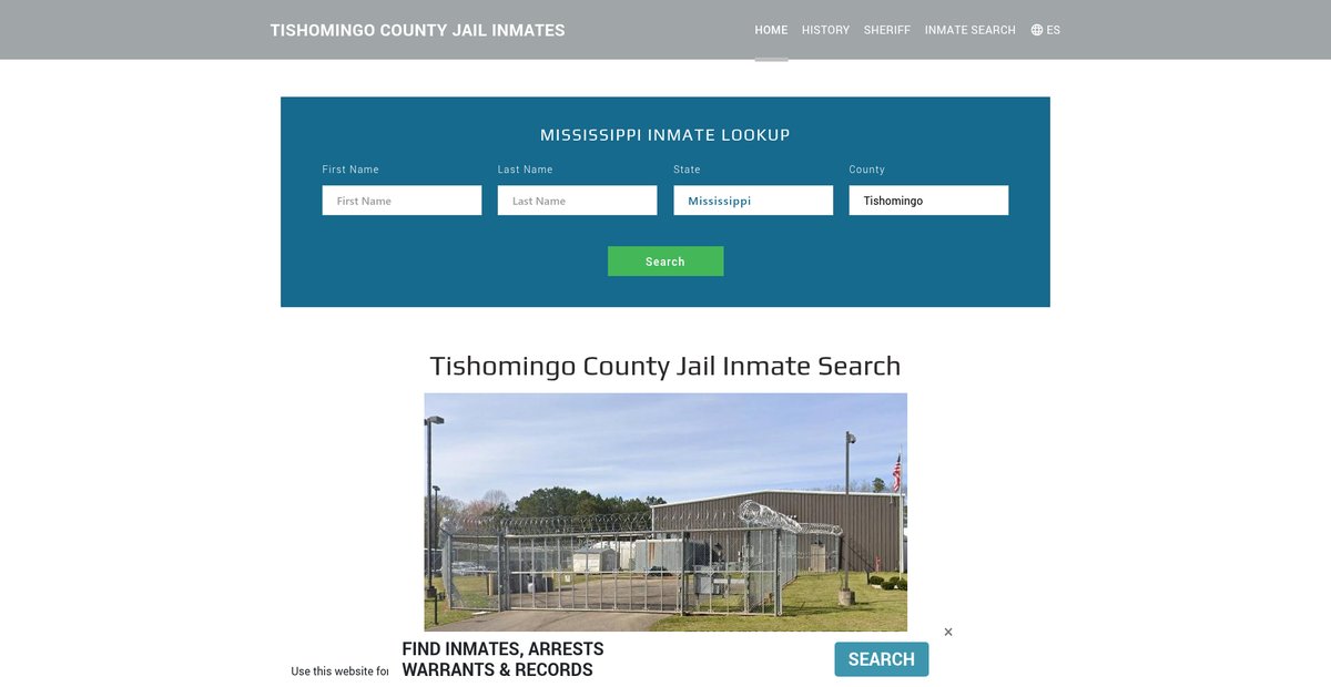 Preview of tishomingojailroster.org