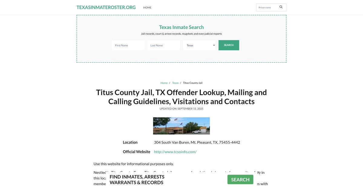 Preview of texasinmateroster.org