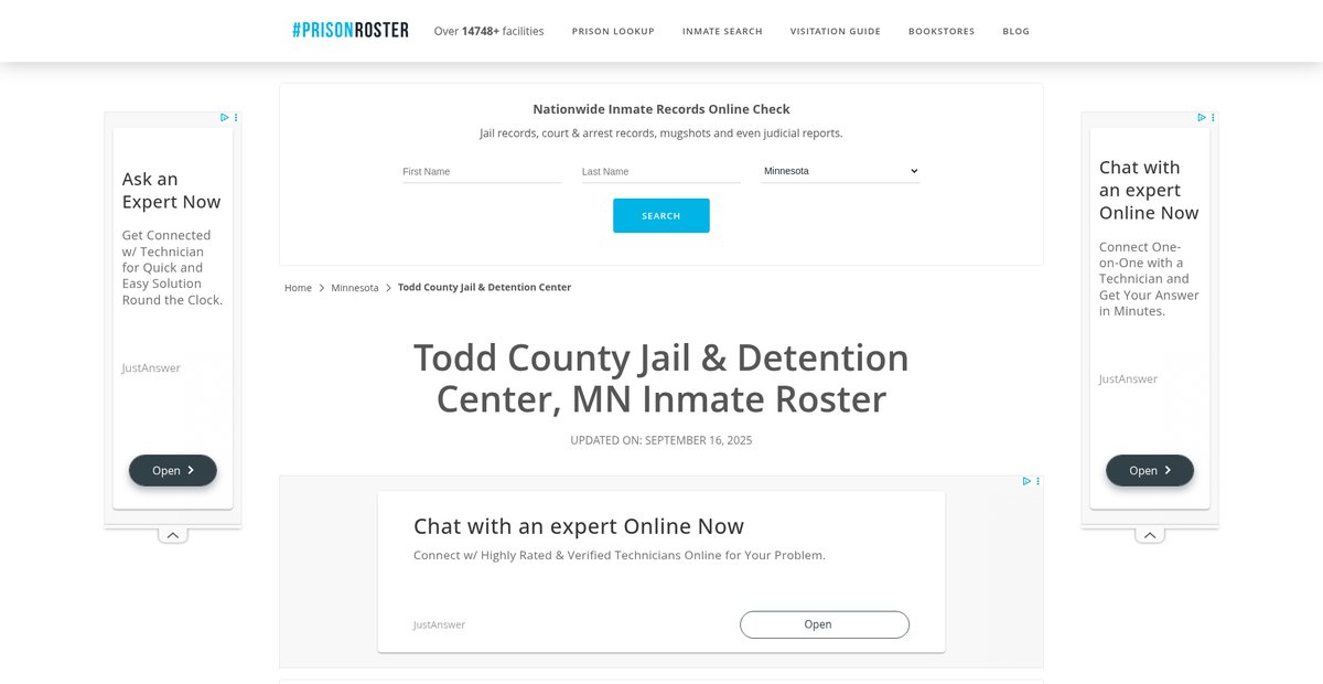 Preview of prisonroster.com