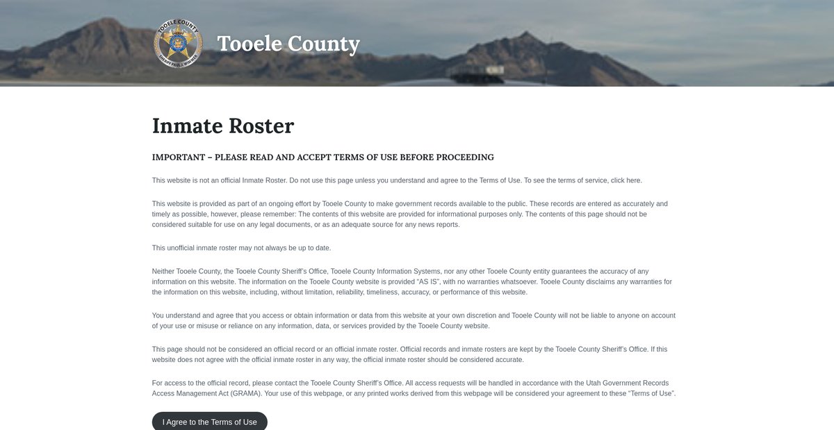 Preview of inmate.tooelecountysheriff.org