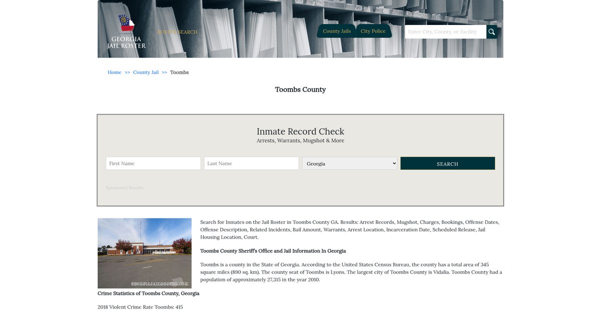 Preview of georgiajailroster.com