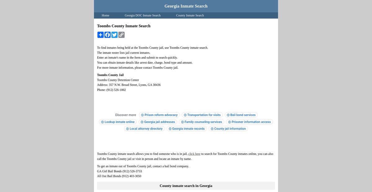Preview of inmatesearchgeorgia.org