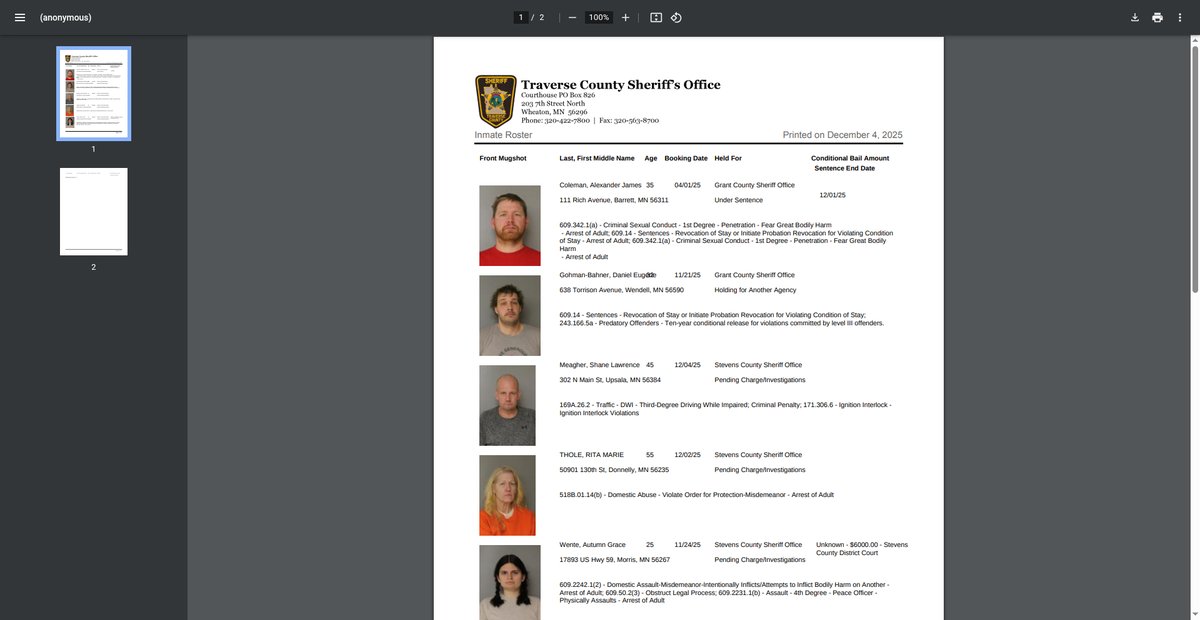 Preview of mail.co.traverse.mn.us