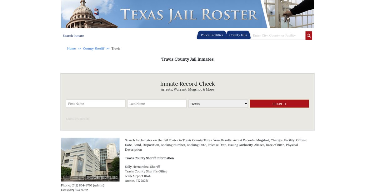 Preview of texasjailroster.com