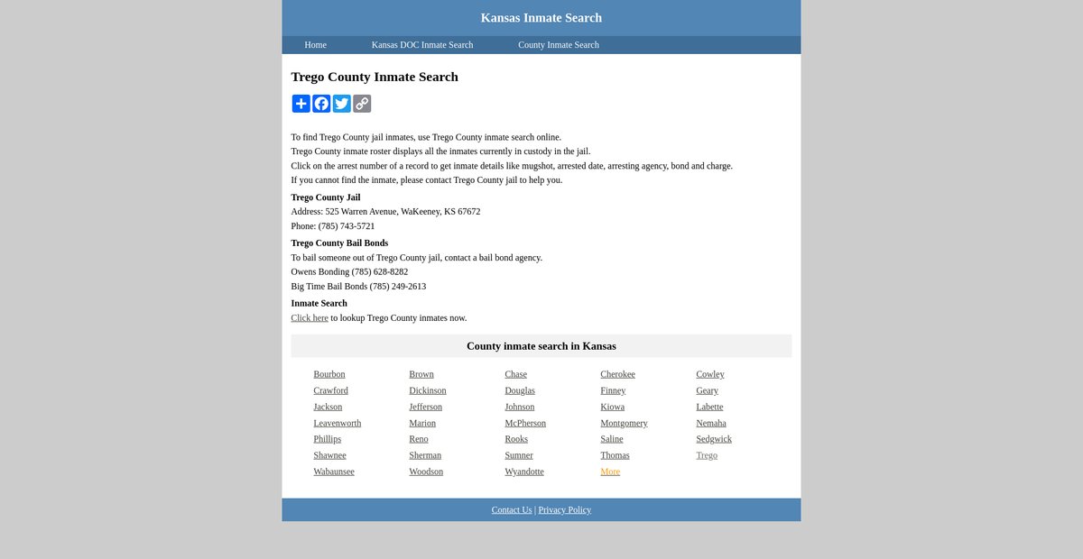 Preview of inmatesearchkansas.org