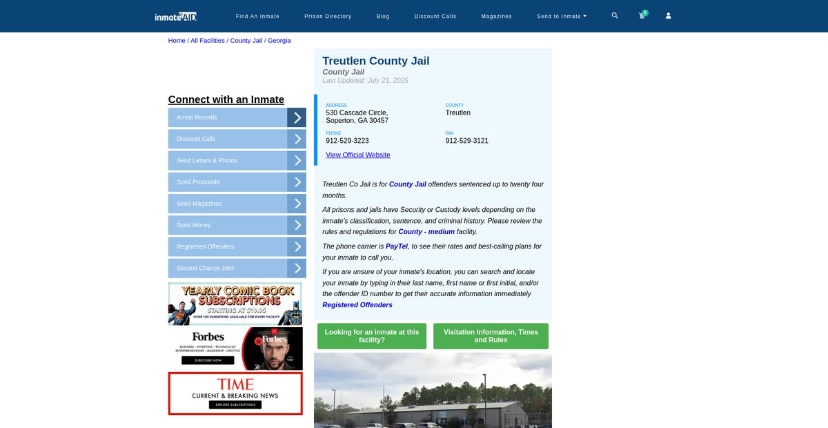 Preview of inmateaid.com