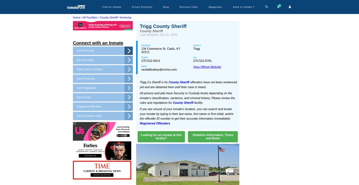 Preview of inmateaid.com