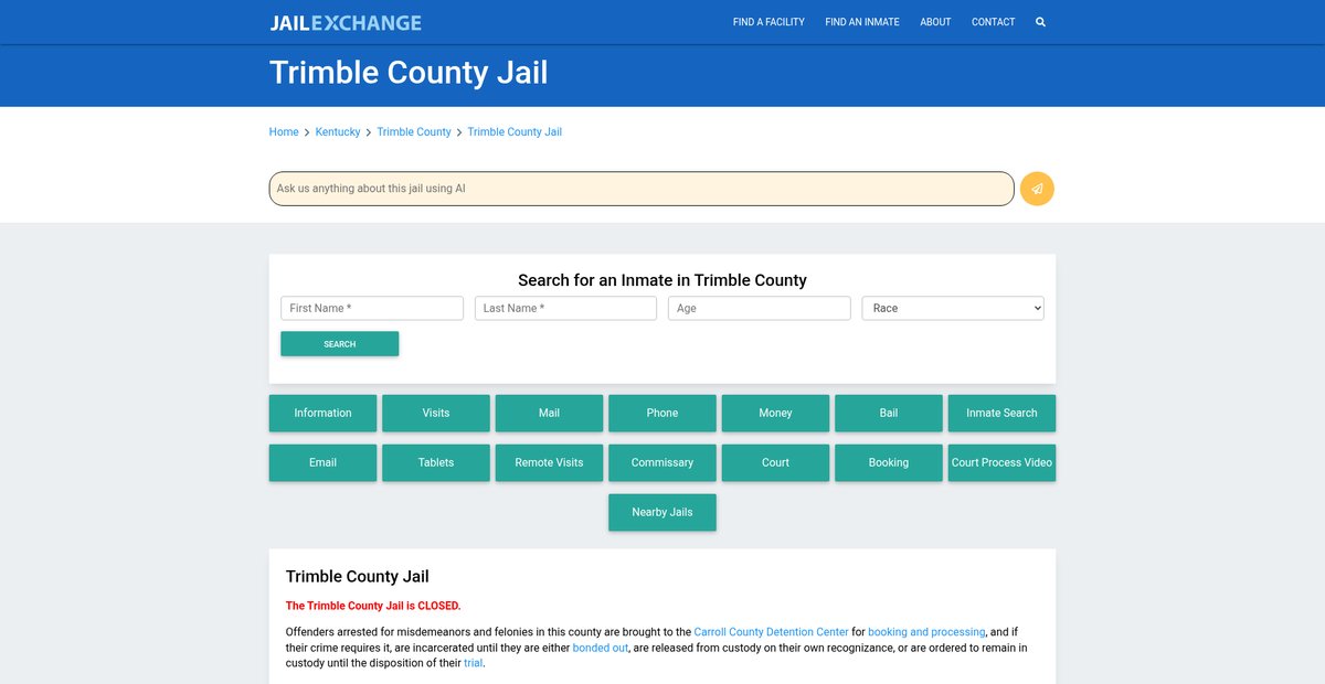 Preview of jailexchange.com