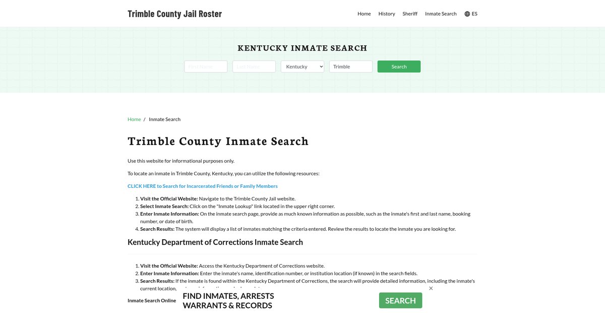 Preview of trimblecountyjail.org