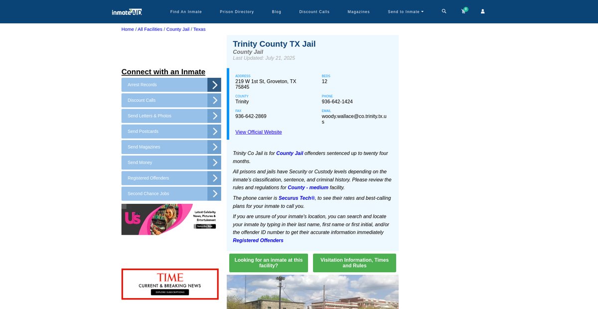 Preview of inmateaid.com