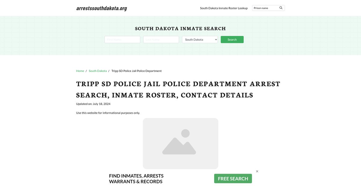 Preview of arrestssouthdakota.org