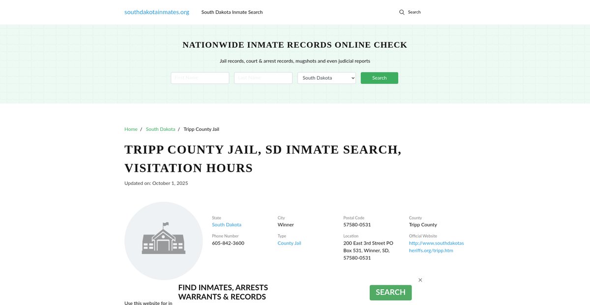 Preview of southdakotainmates.org