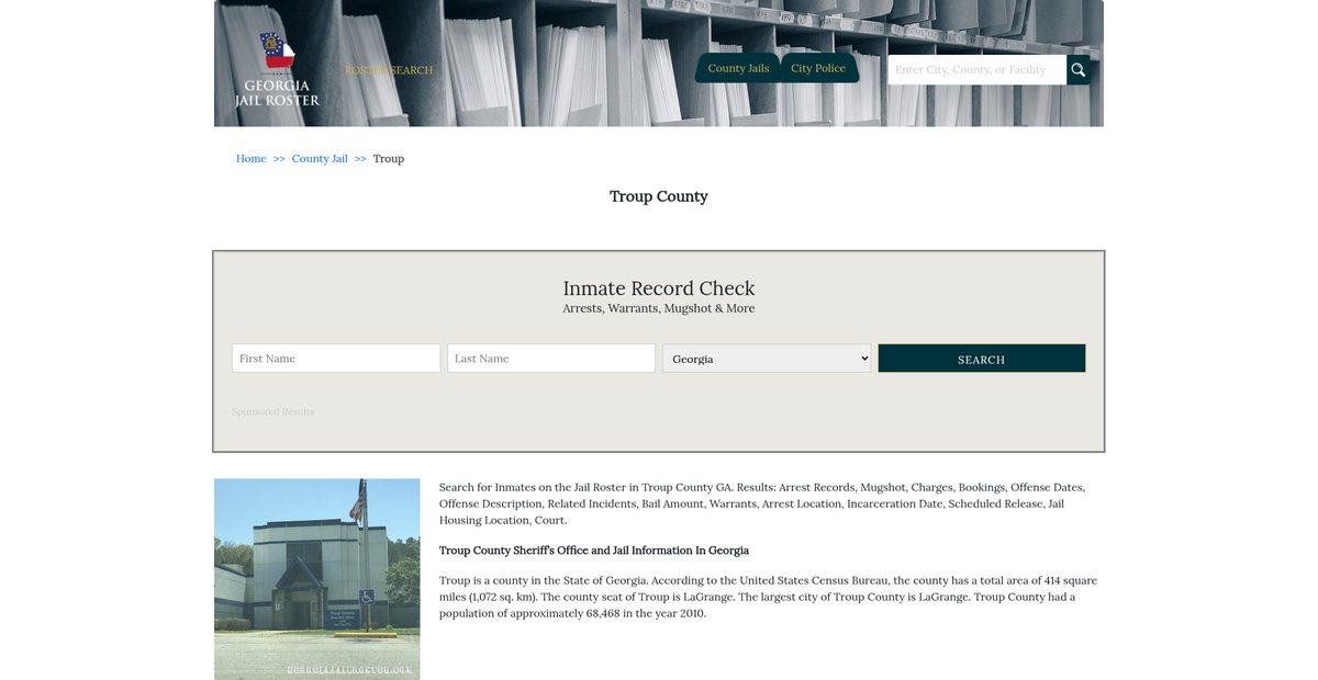 Preview of georgiajailroster.com