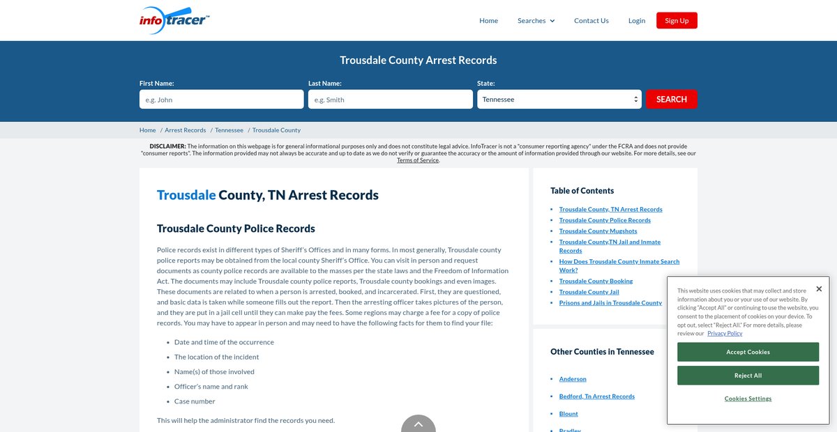 Preview of infotracer.com