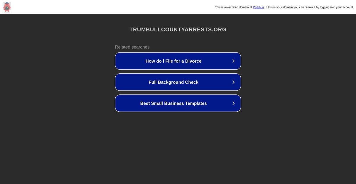 Preview of trumbullcountyarrests.org