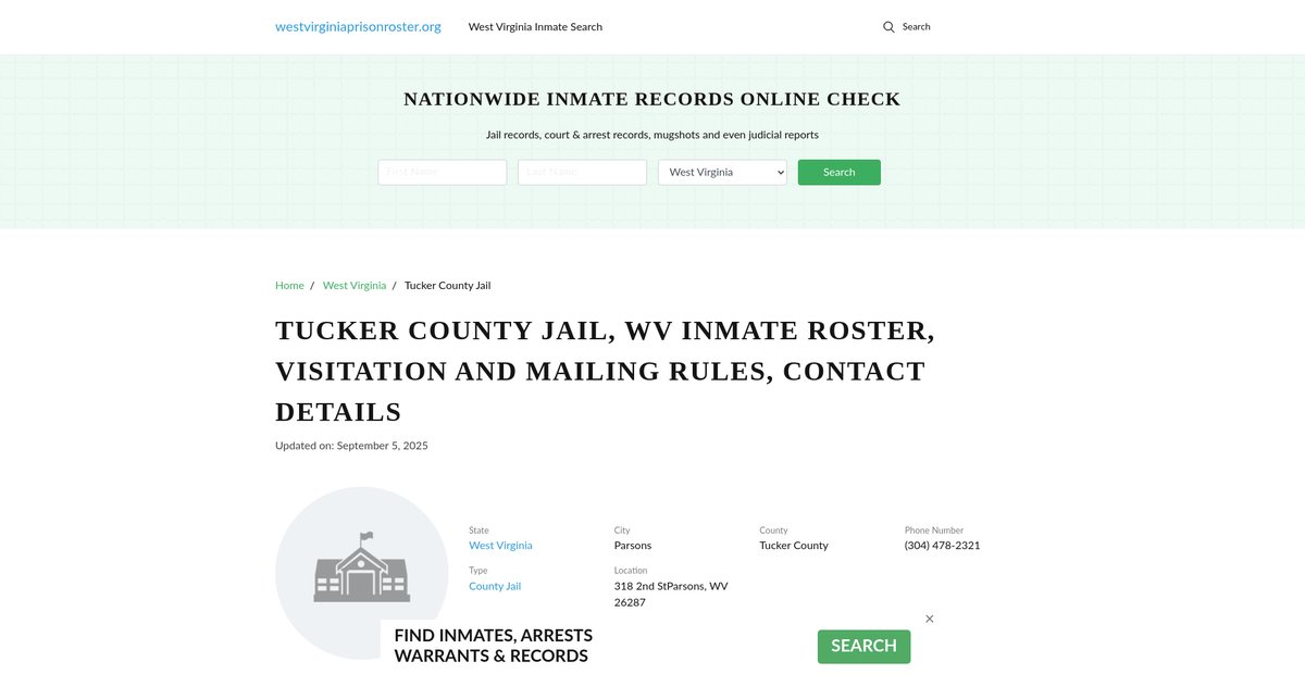 Preview of westvirginiaprisonroster.org