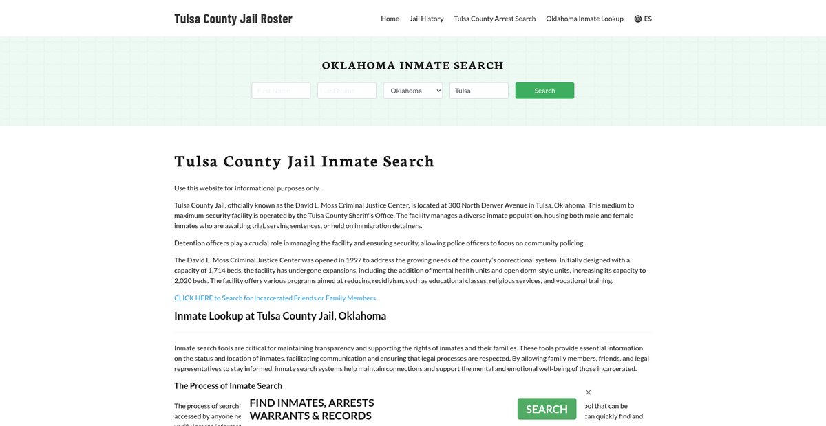 Preview of tulsacountyjail.org