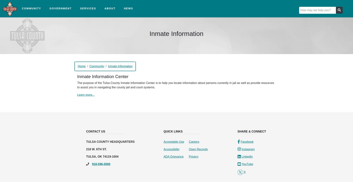 Preview of www2.tulsacounty.org