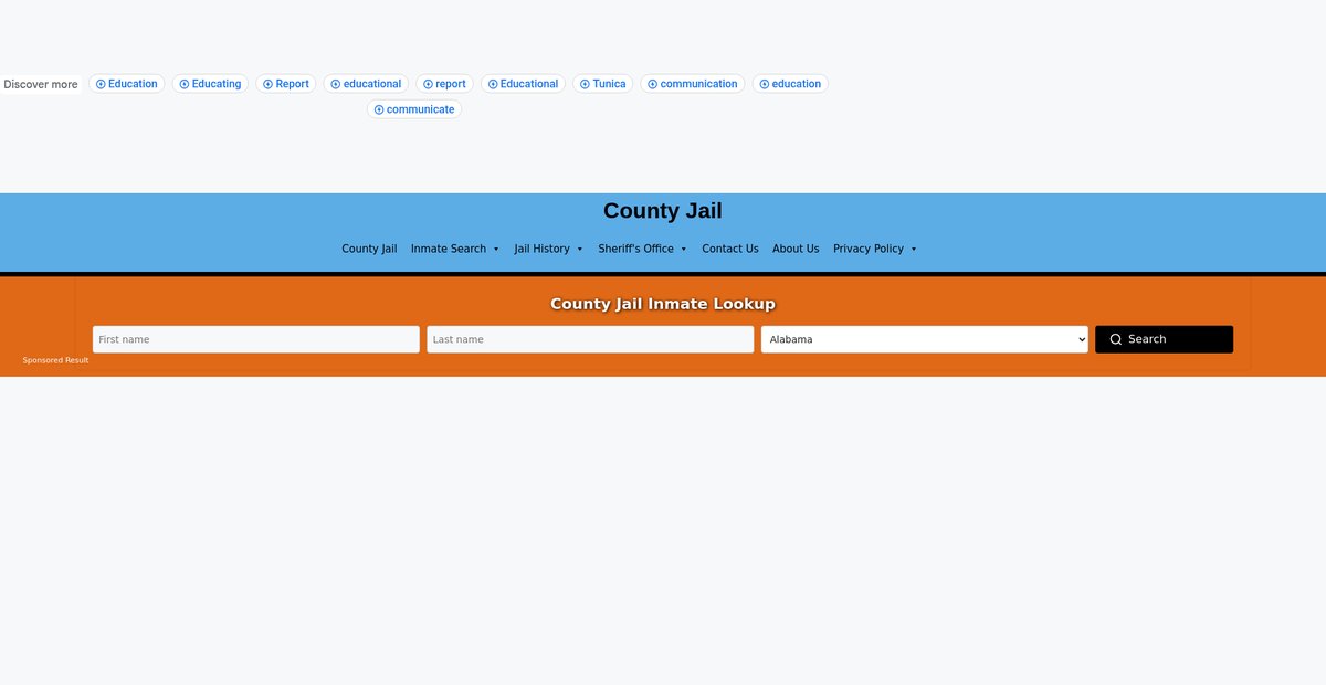 Preview of tunica.countyjail.org